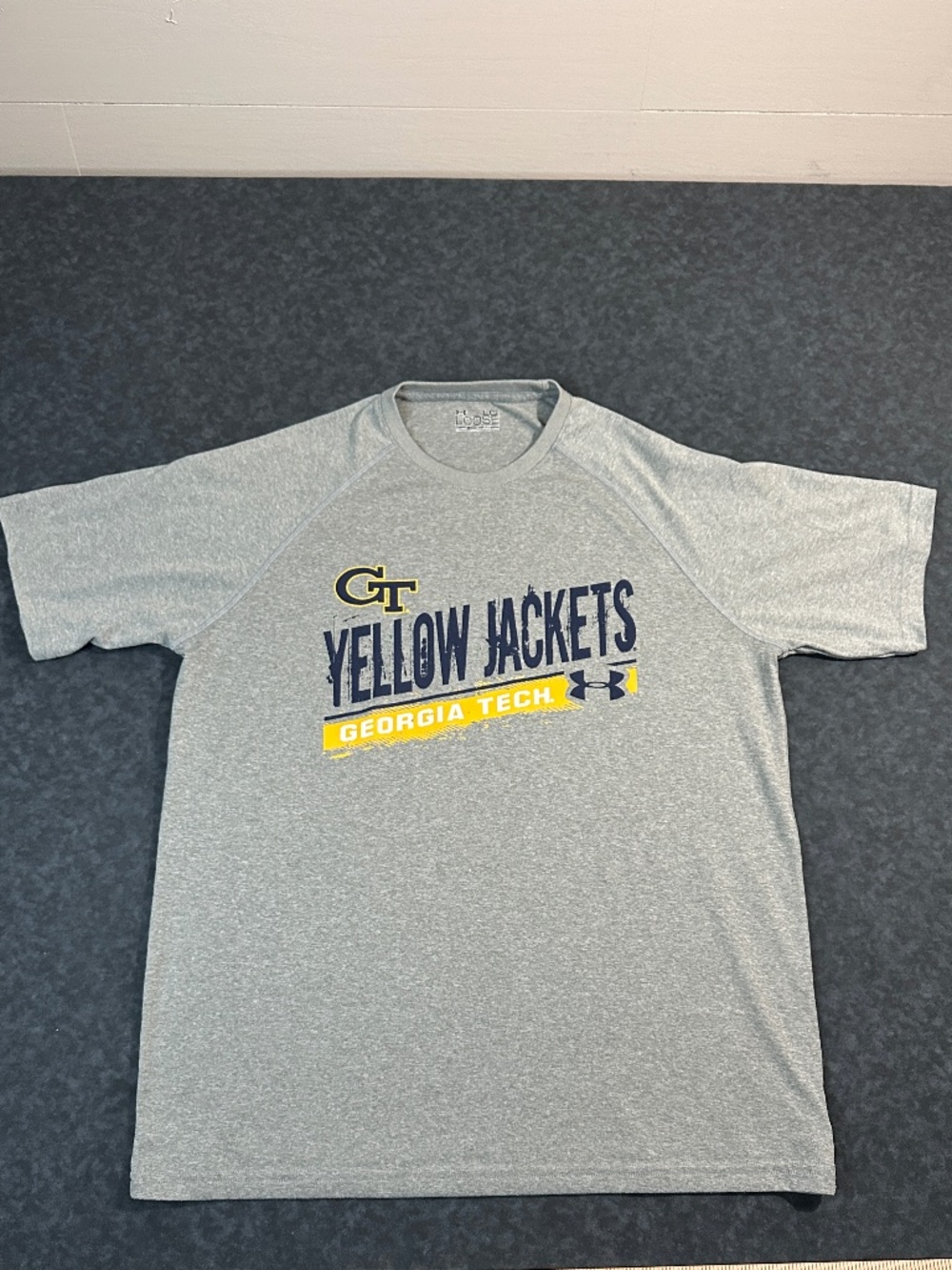 Under Armour Georgia Tech Yellow Jackets Performance T Shirt Size Large